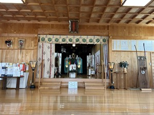 節分社殿内設え